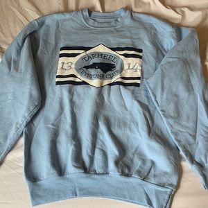 blue sweatshirt